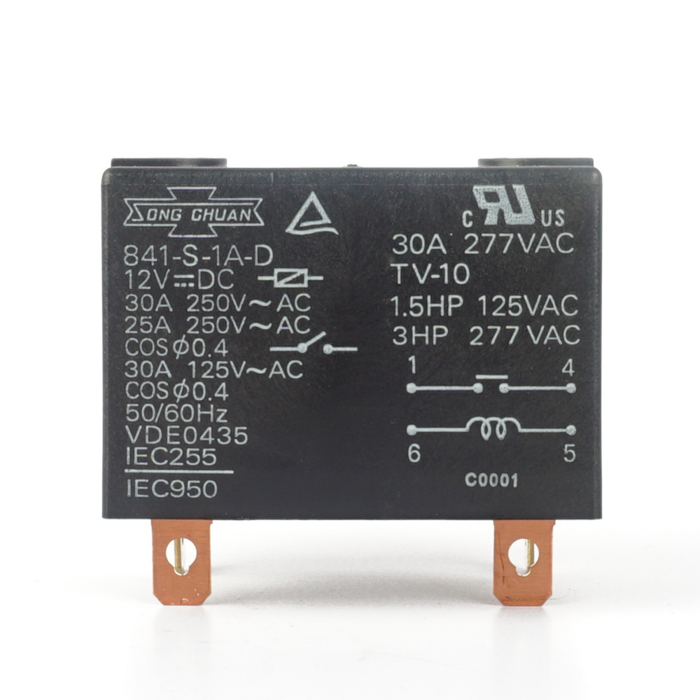 SONG CHUAN 841-S-1A-D 12VDC Power Relay 30A 250V 4Pins