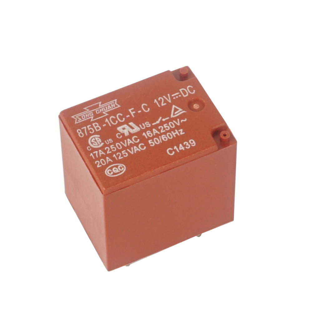 SONG CHUAN 875B-1CC-F-C 12VDC Power Relay 5Pins