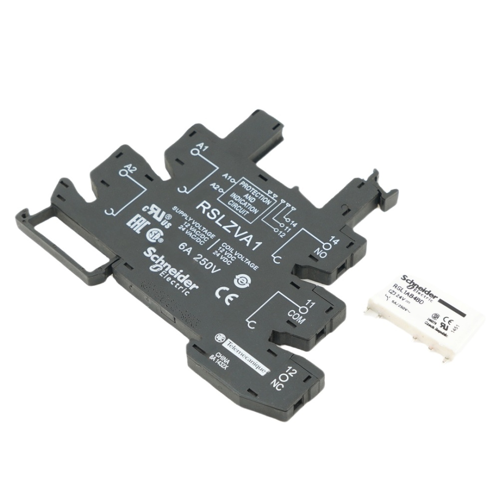 Schneider RSL1AB4BD white+RSLZRA1 Power Relay 6A 250V