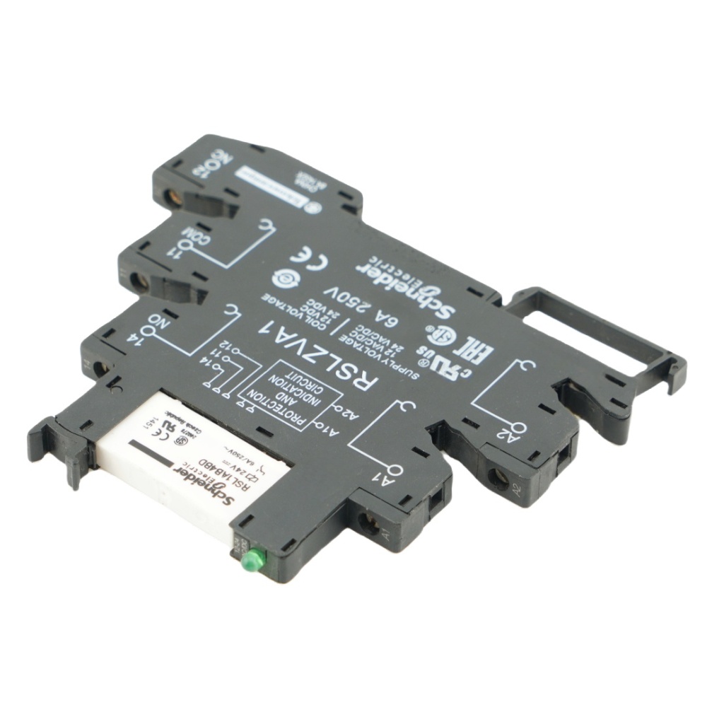 Schneider RSL1AB4BD white+RSLZRA1 Power Relay 6A 250V
