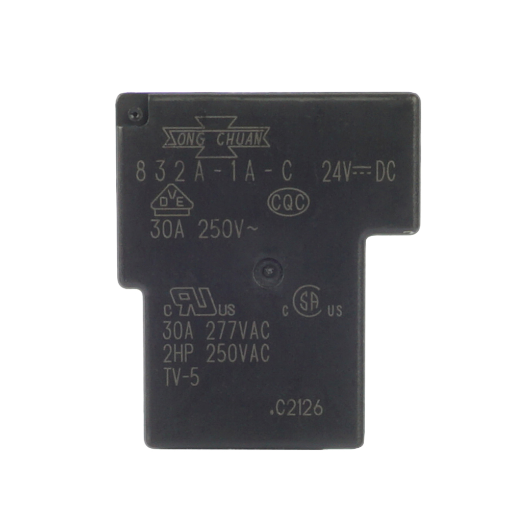 SONG CHUAN 832A-1A-C 24VDC Power Relay 30A 4Pins