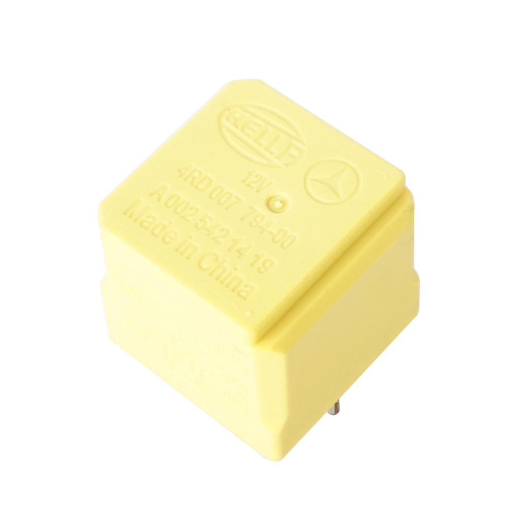 HELLA 4RD007794-00 A0025421419 Automotive Relay 12V Yellow 4Pins