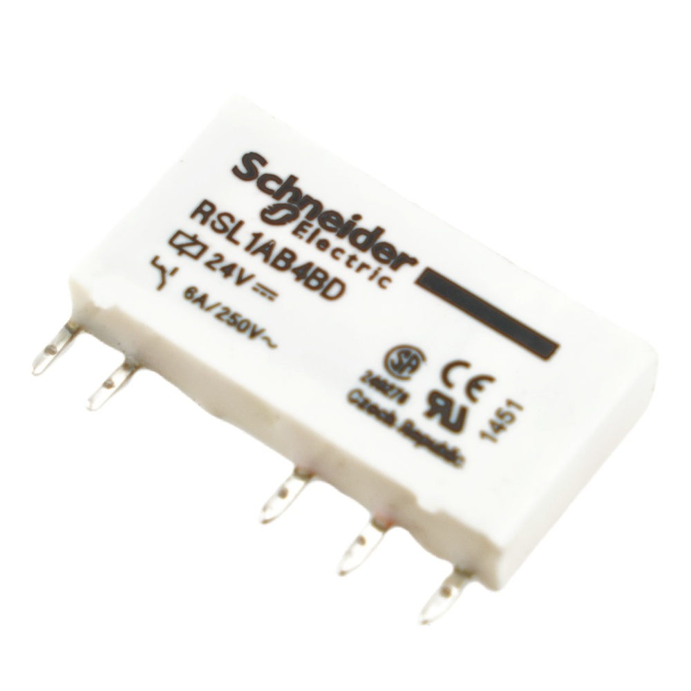 Schneider RSL1AB4BD white Power Relay 24VDC 6A 250V 5Pins