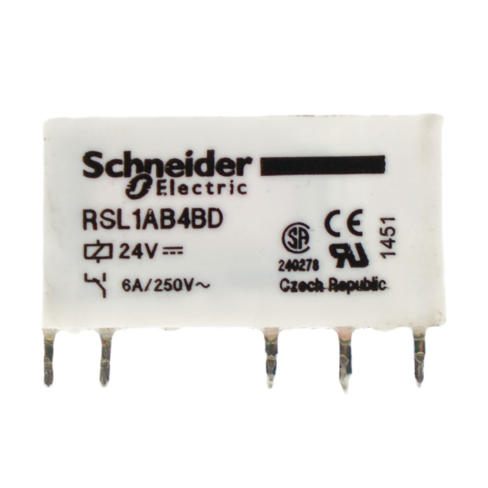 Schneider RSL1AB4BD white Power Relay 24VDC 6A 250V 5Pins