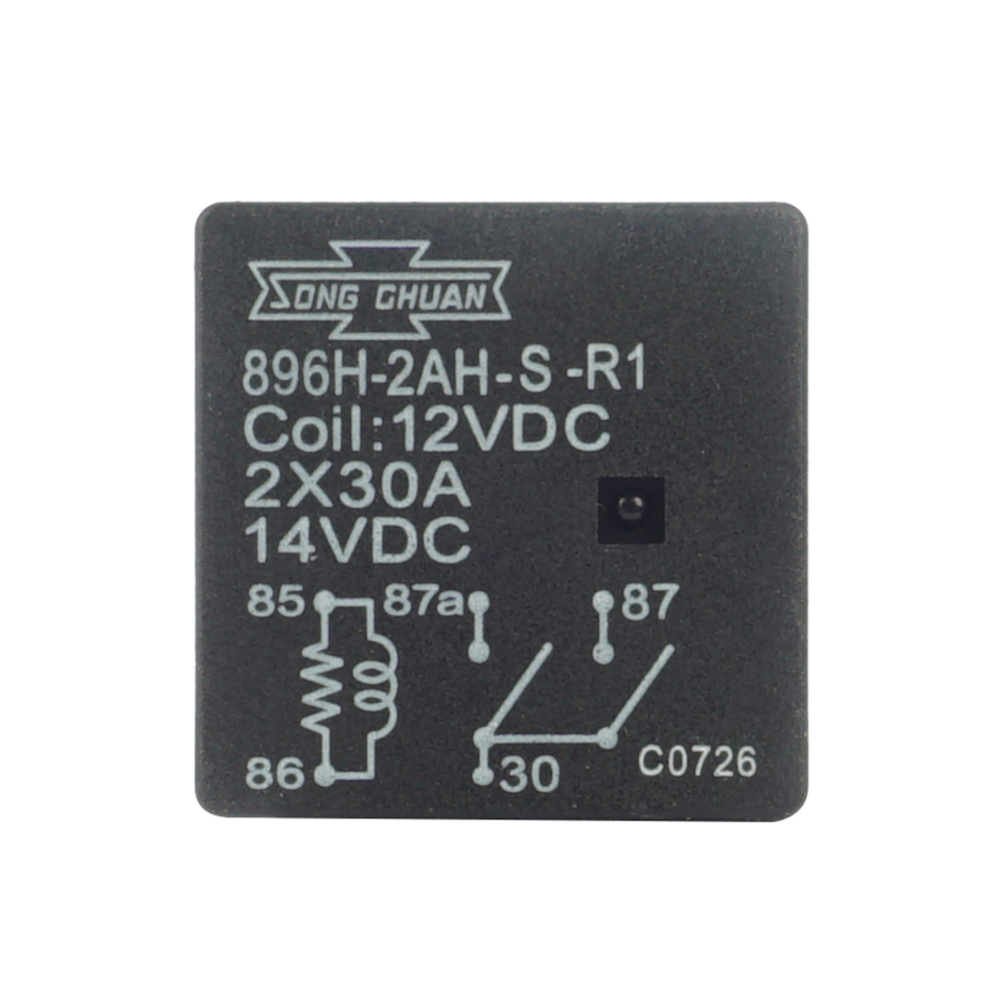 SONG CHUAN 896H-2AH-S-R1 12VDC Automotive Relay 30A 5Pins