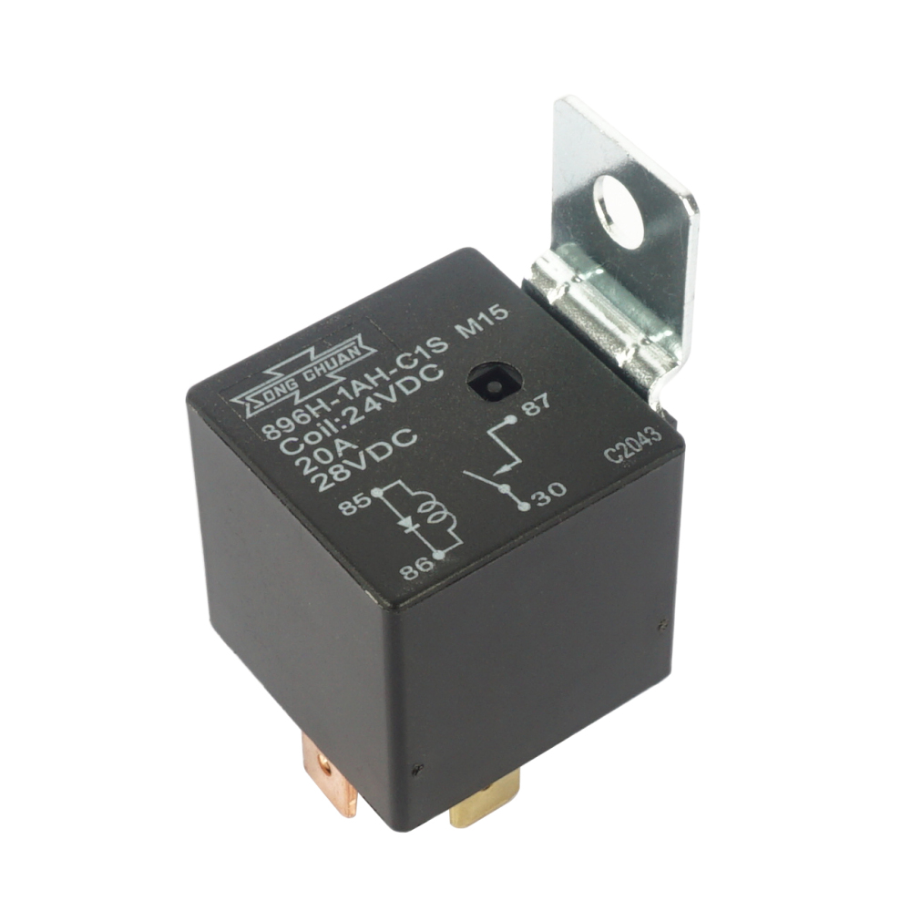 SONG CHUAN 896H-1AH-C1S M15 24VDC Power Relay 20A 4Pins