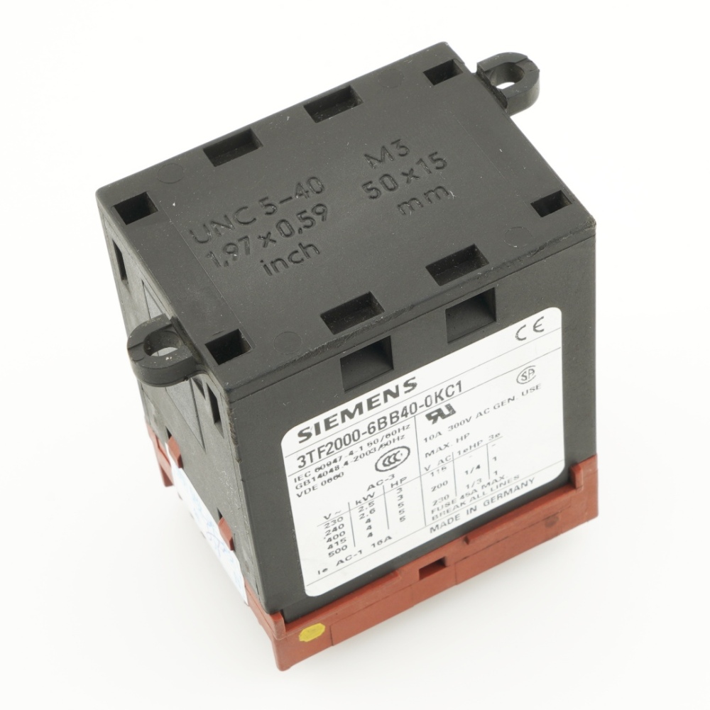 SIEMENS 3TF2000-6BB40-0KC1 Contactor 8Pins
