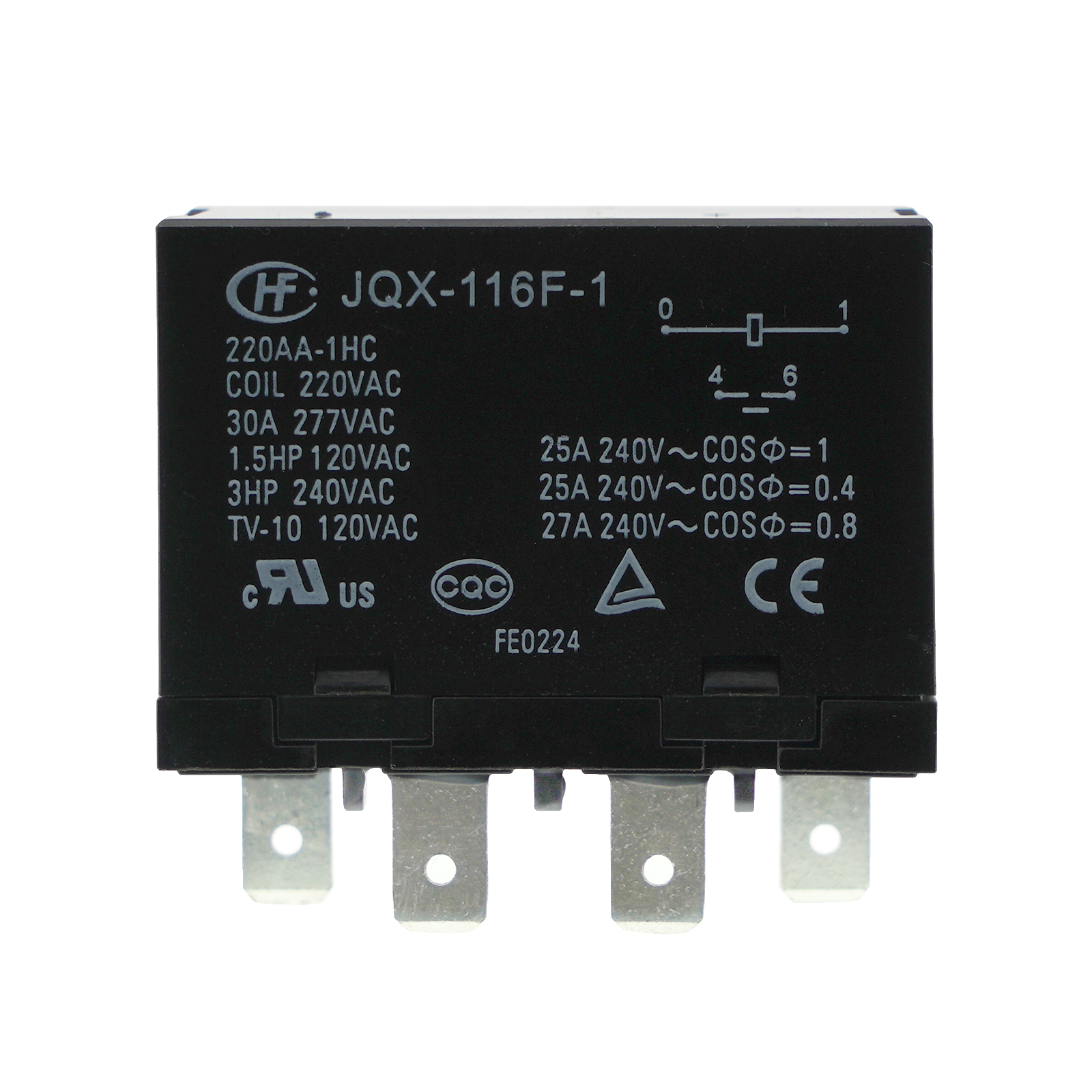 2PCS HONGFA JQX-116F-1 012DF-1H 12VDC Power Relay 30A 277VAC 5Pins - Foto 8