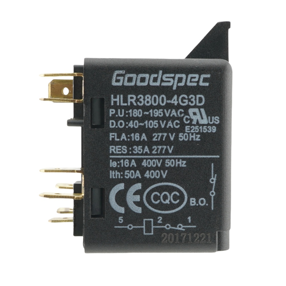 GOODSPEC HLR3800-4G3D 40-105VAC 50A Air-conditioning compressor Relay 5Pins