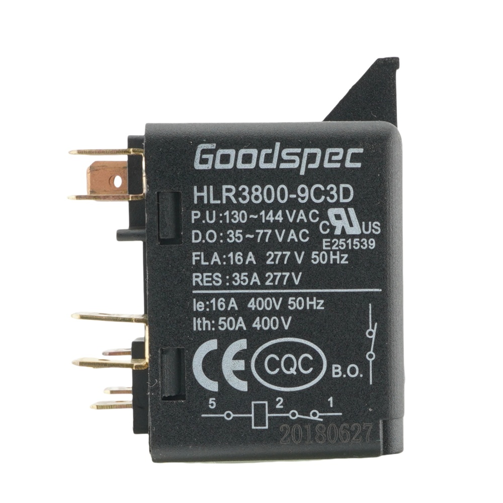 GOODSPEC HLR3800-9C3D 35-77VAC 50A Air-conditioning compressor Relay 5Pins