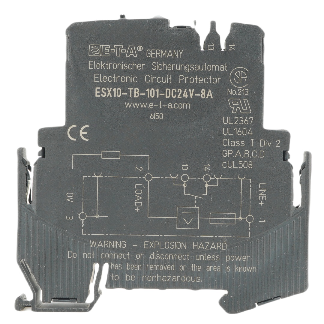 E-T-A ESX10-TB-101-DC24V-8A Electronic Circuit Protector | Gmoparts.com