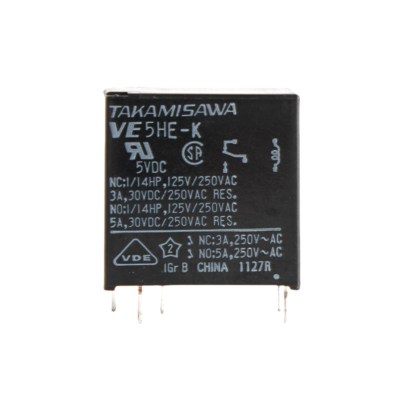 TAKAMISAWA  VE5HE-K Signal Relays 5VDC 5A 5Pins