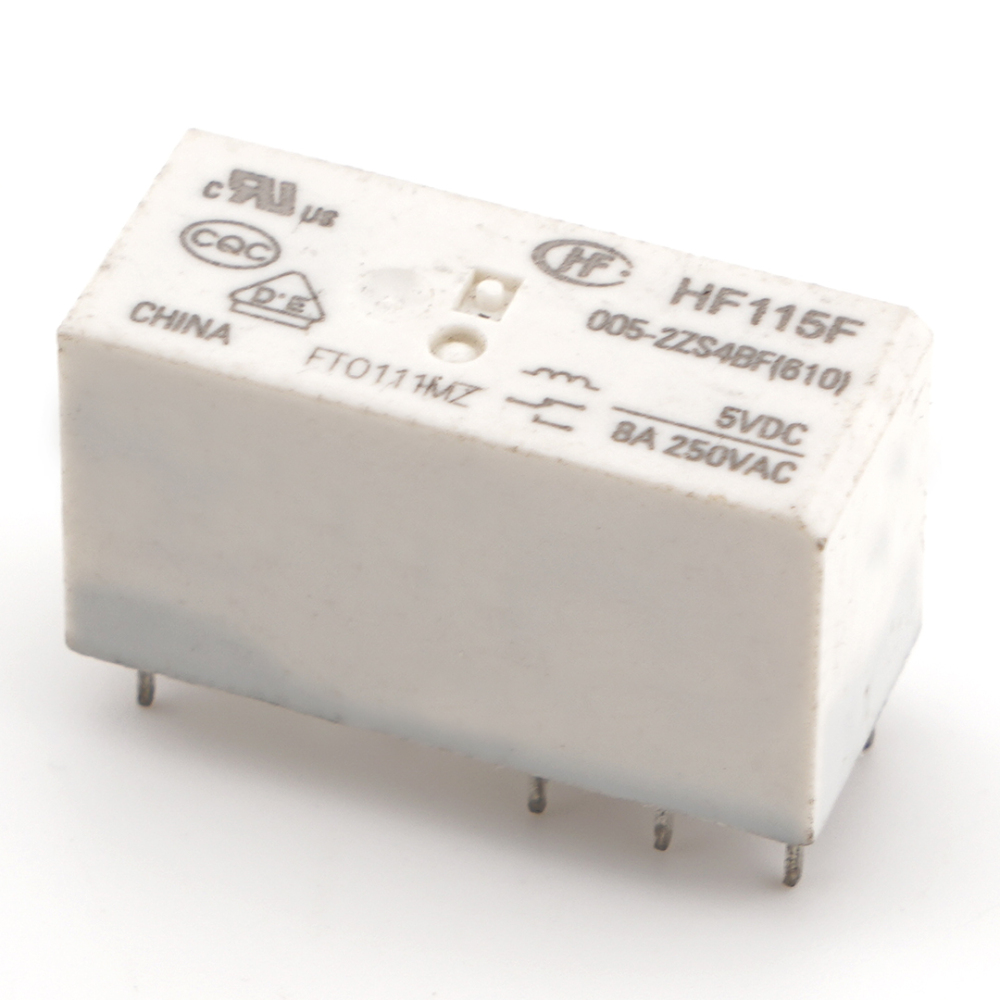 HF115F 005-2ZS4BF(610) Power Relay 5VDC 8A 250VAC 8Pins