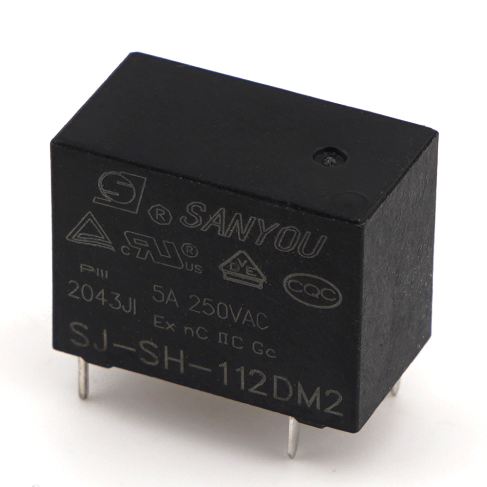 SANYOU SJ-SH-112DM2 12VDC Power Relay 4Pins 5A 250VAC