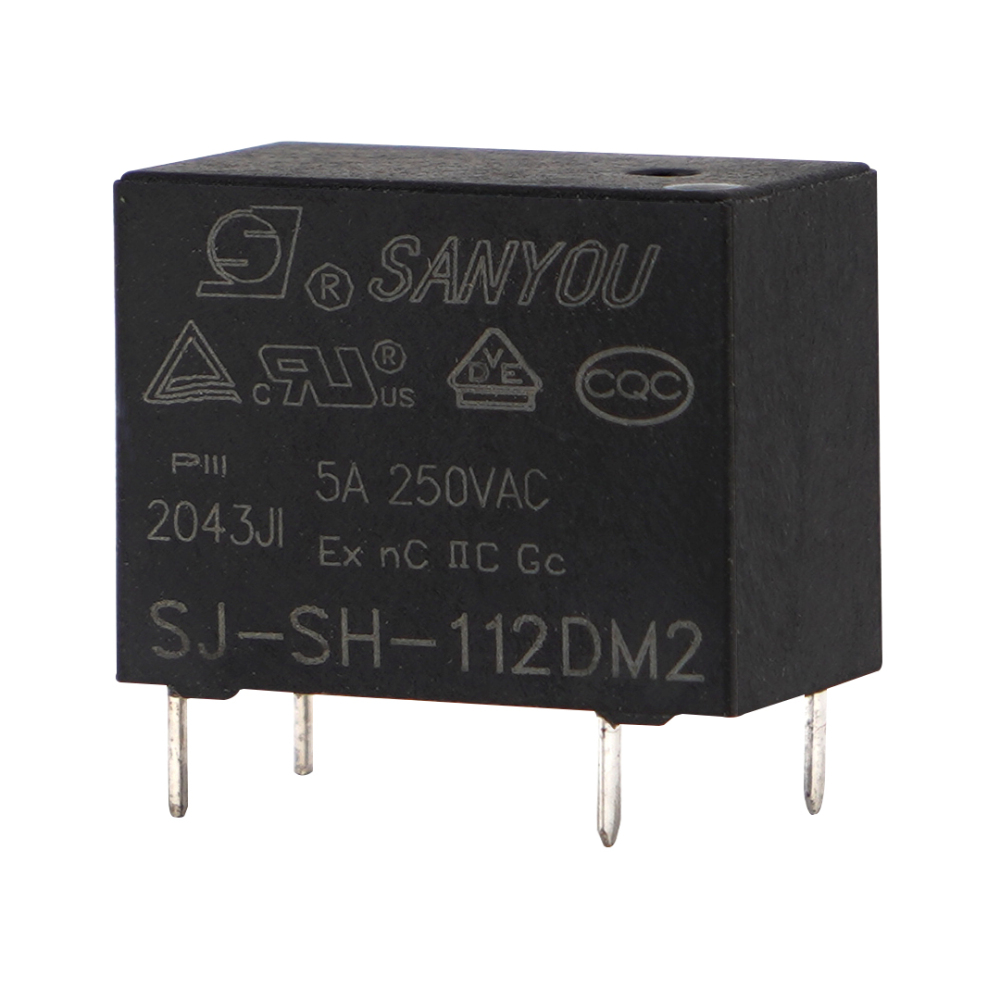 SANYOU SJ-SH-112DM2 12VDC Power Relay 4Pins 5A 250VAC