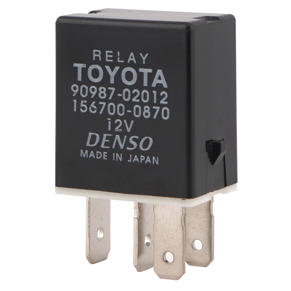 DENSO 156700-0870 90987-02012 12VDC Power Relay 4Pins