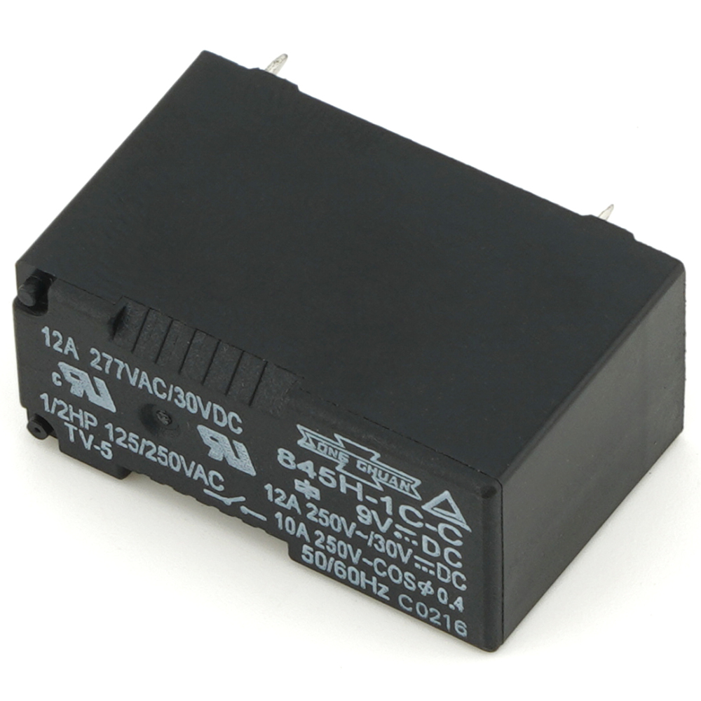 SONGCHUAN 845H-1C-C 9VDC 12A Power Relay 5Pin