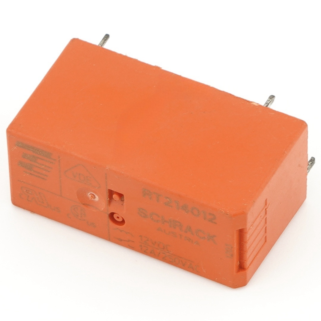 TE Connectivity  RT214012 SCHRACK General Purpose Power Relay PCB 12VDC 12A 5 Pin