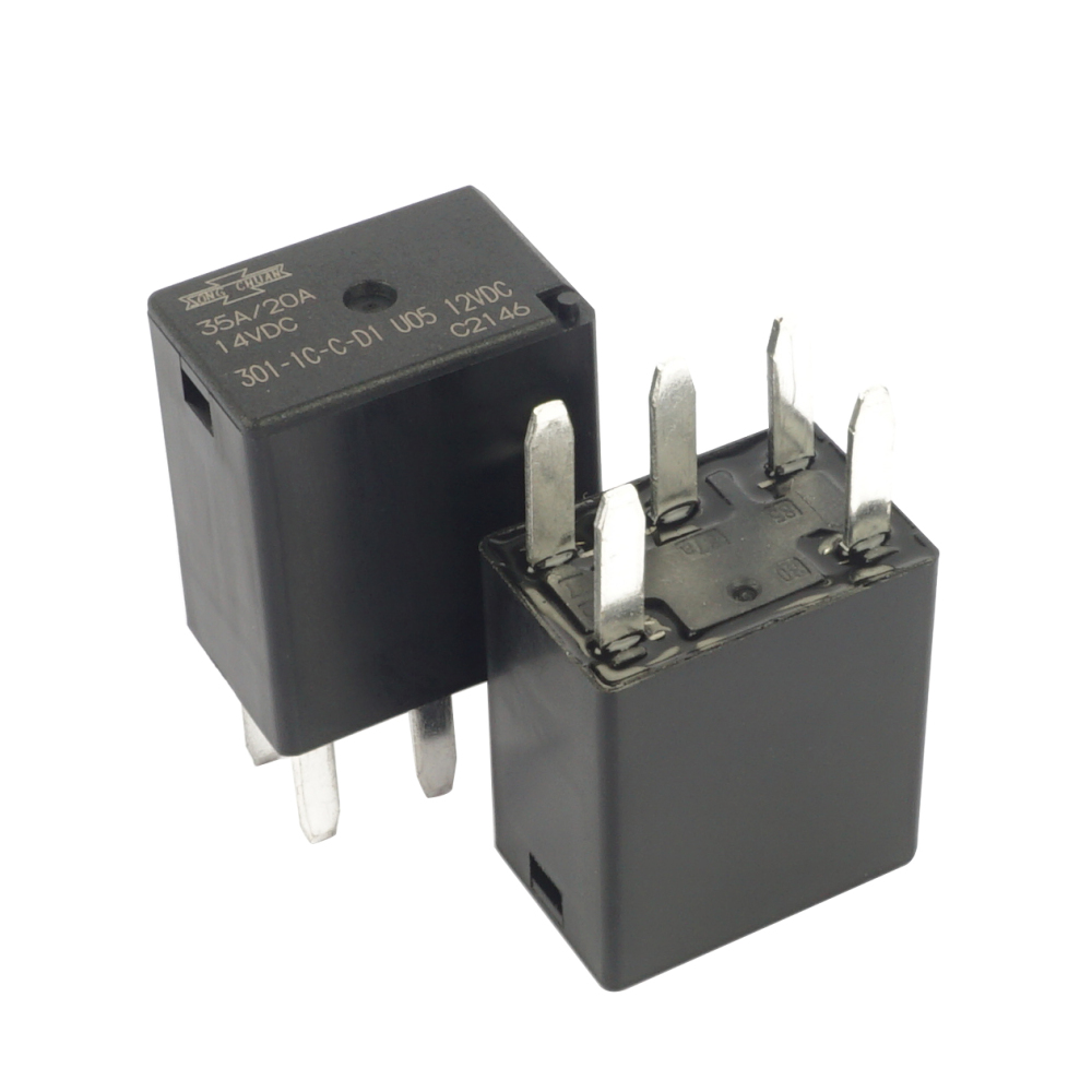 SONG CHUAN 301-1C-C-D1 U05 12VDC Power Relay 35A/20A 5Pins