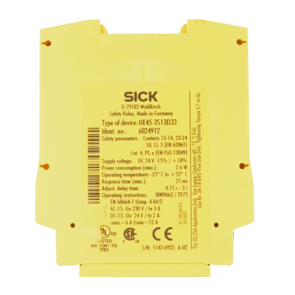 SICK UE45-3S13D33 Safety Relays Main Unit