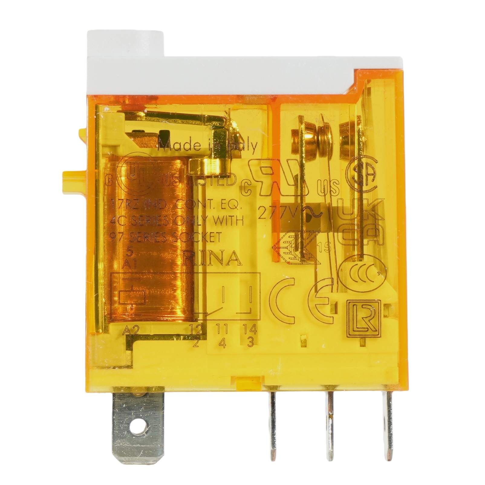 FINDER 46.61.8.230.0040 General Purpose Relay SPDT (1 Form C) 230VAC Coil