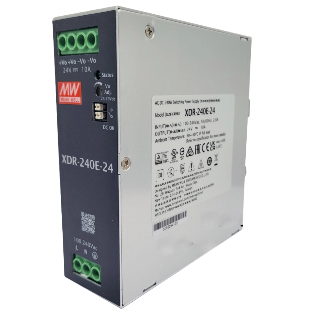 MEAN WELL XDR-240E-24 AC/DC DIN RAIL POWER SUPPLY