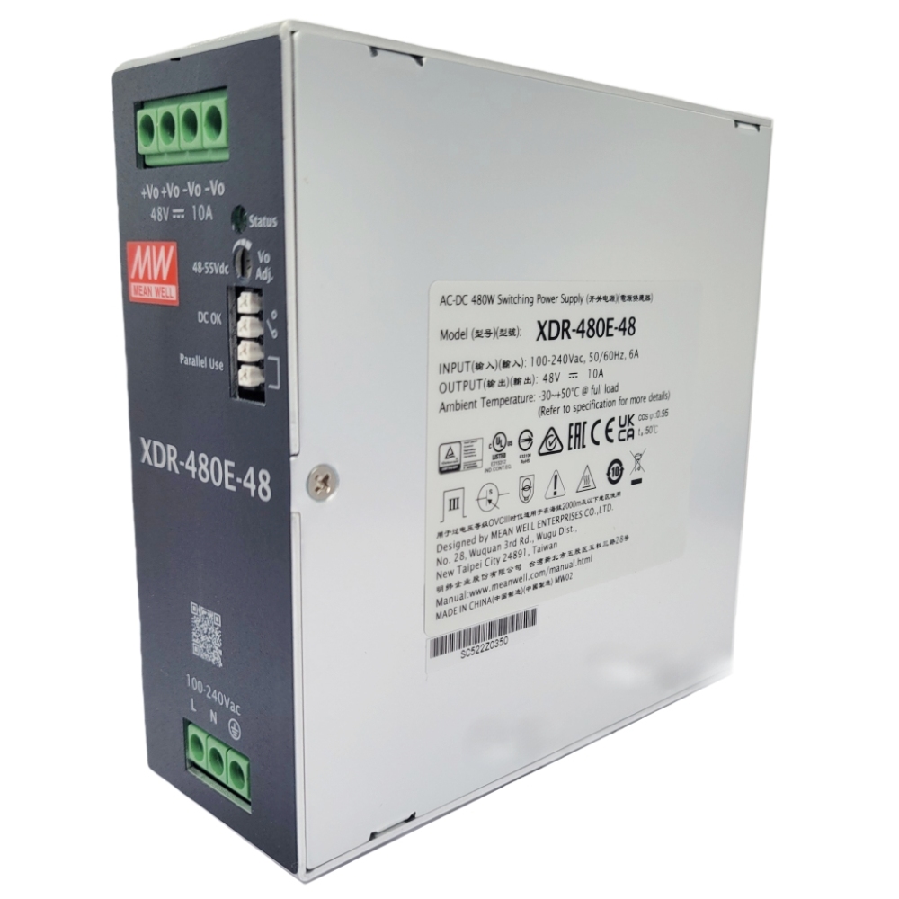 MEAN WELL NDR-75-48 AC/DC DIN RAIL POWER SUPPLY 48V 75W 10A