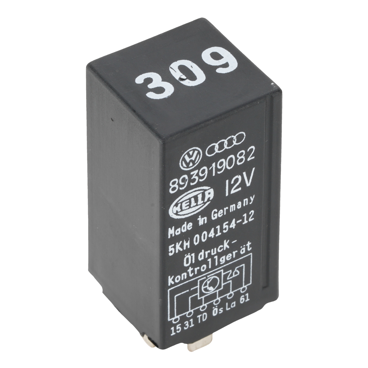 HELLA 893919082 12V Oil Pressure Control Relay for VW Audi 6Pins