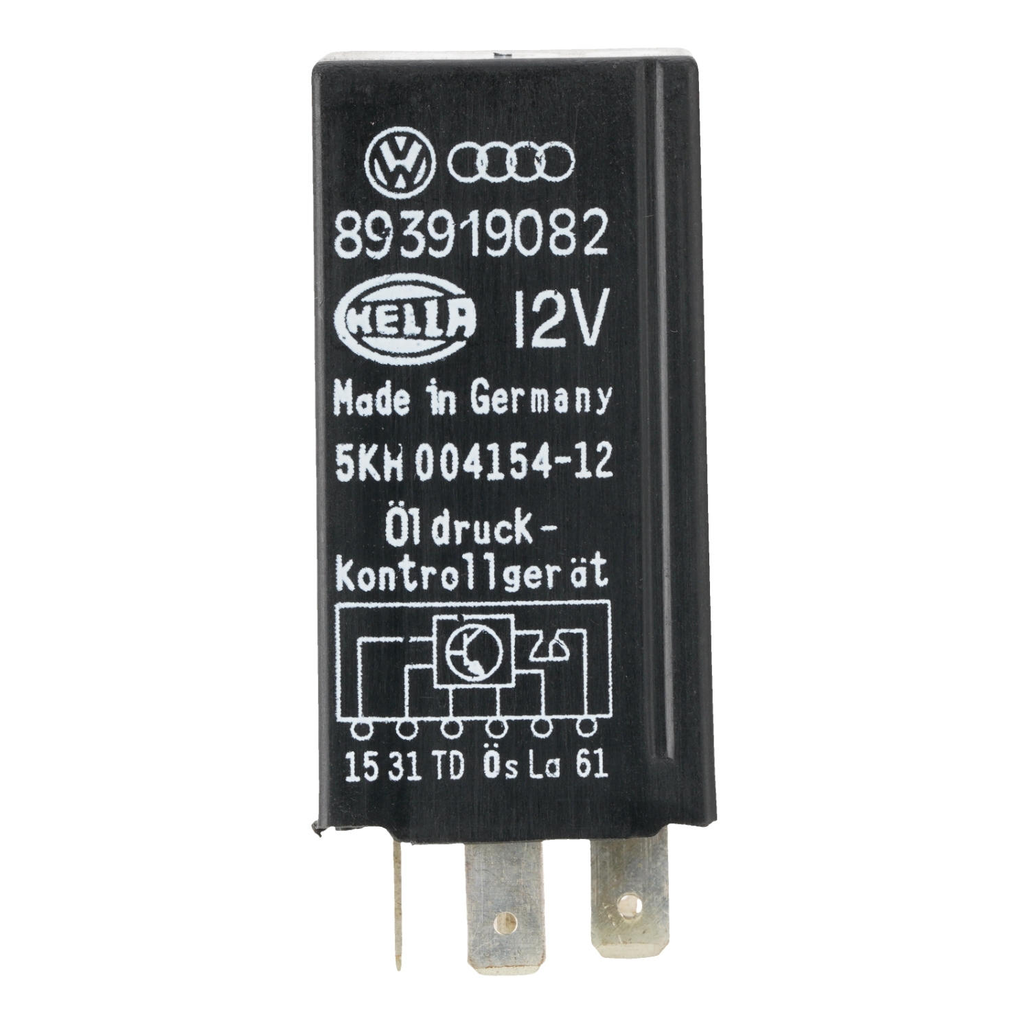 HELLA 893919082 12V Oil Pressure Control Relay for VW Audi 6Pins