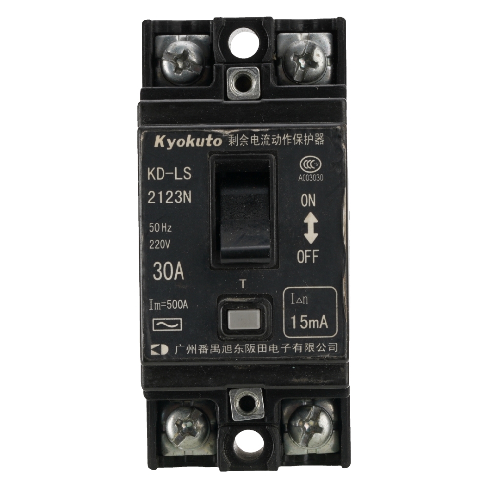 KYOKUTO KD-LS2123N Residual Current Circuit Breaker 30A 220V 15mA