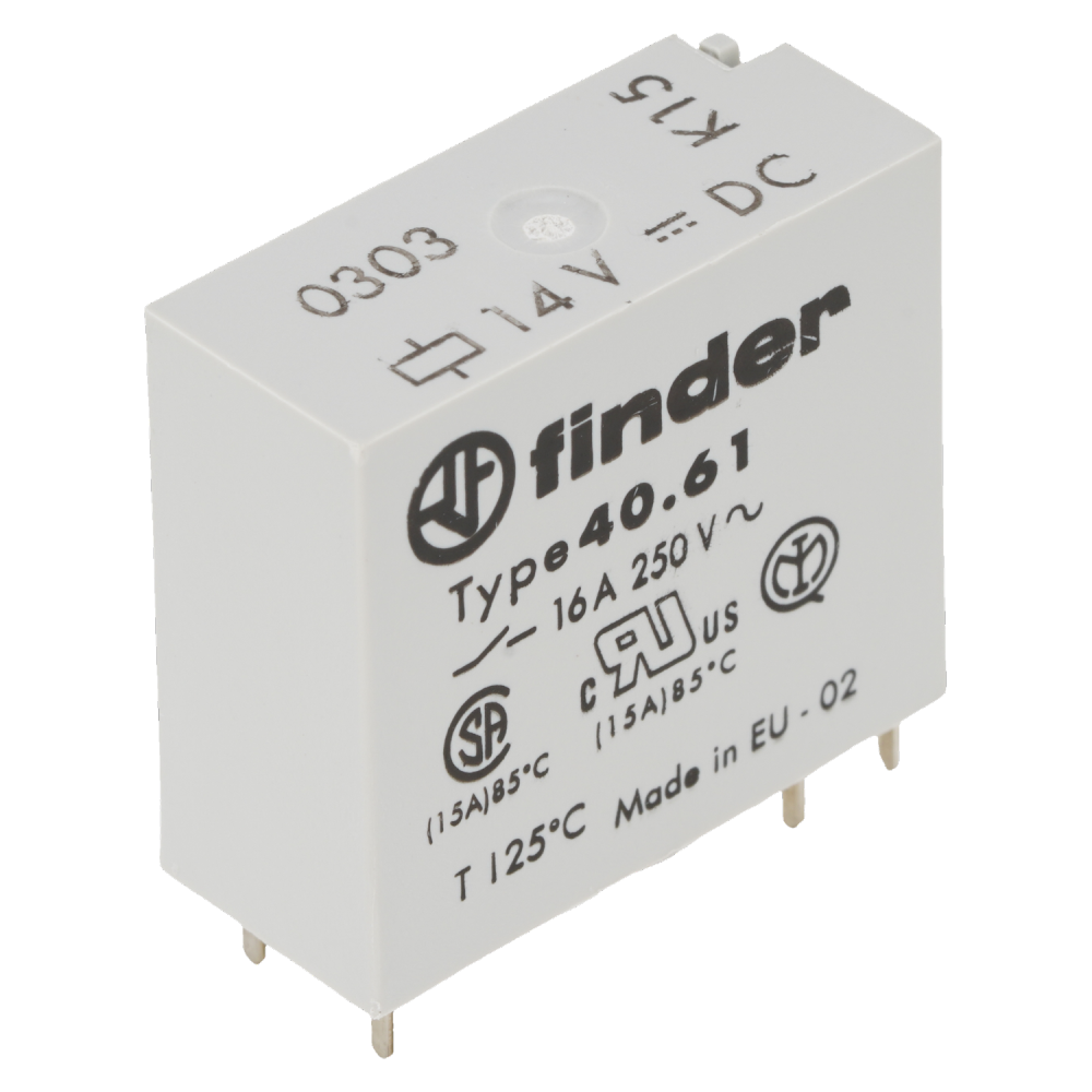 FINDER 40.61.9.014.0303 Power Relay 16A 250V 6Pins