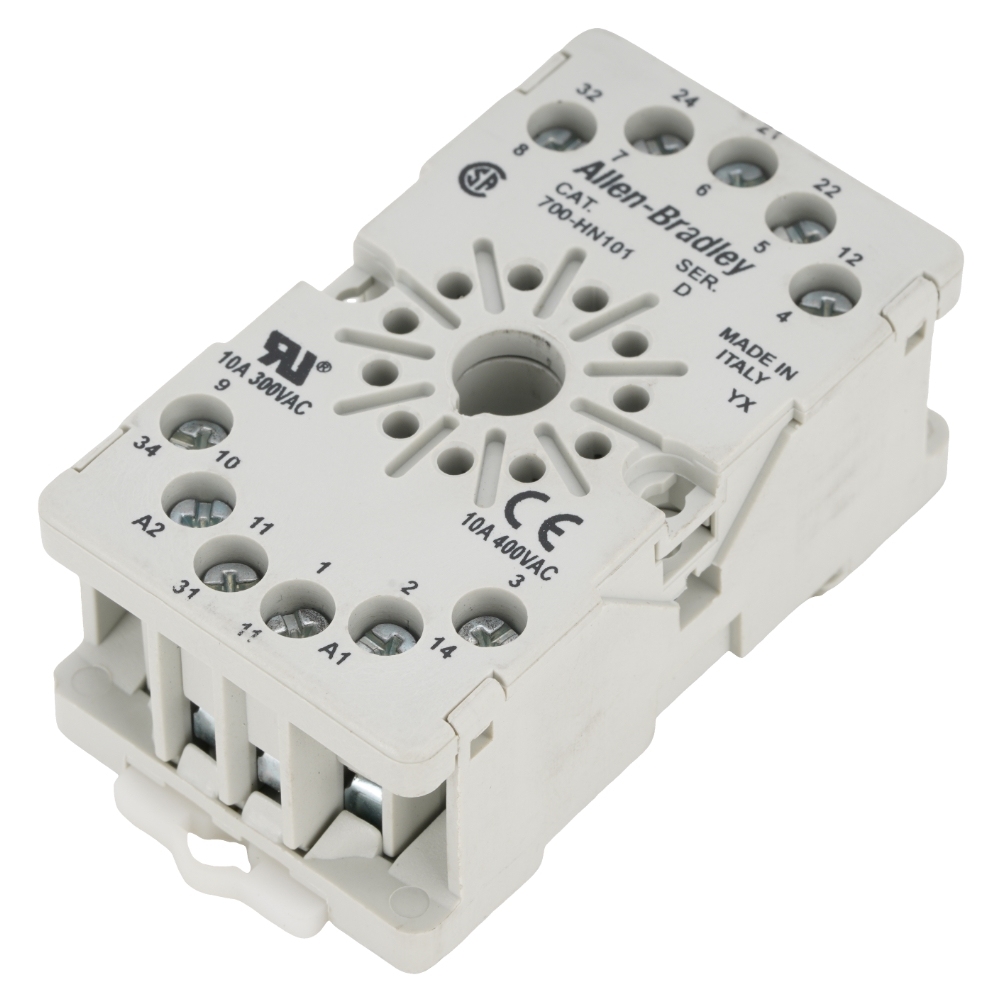 Allen-Bradley 700-HN101 Relay Socket 10A 300V AC