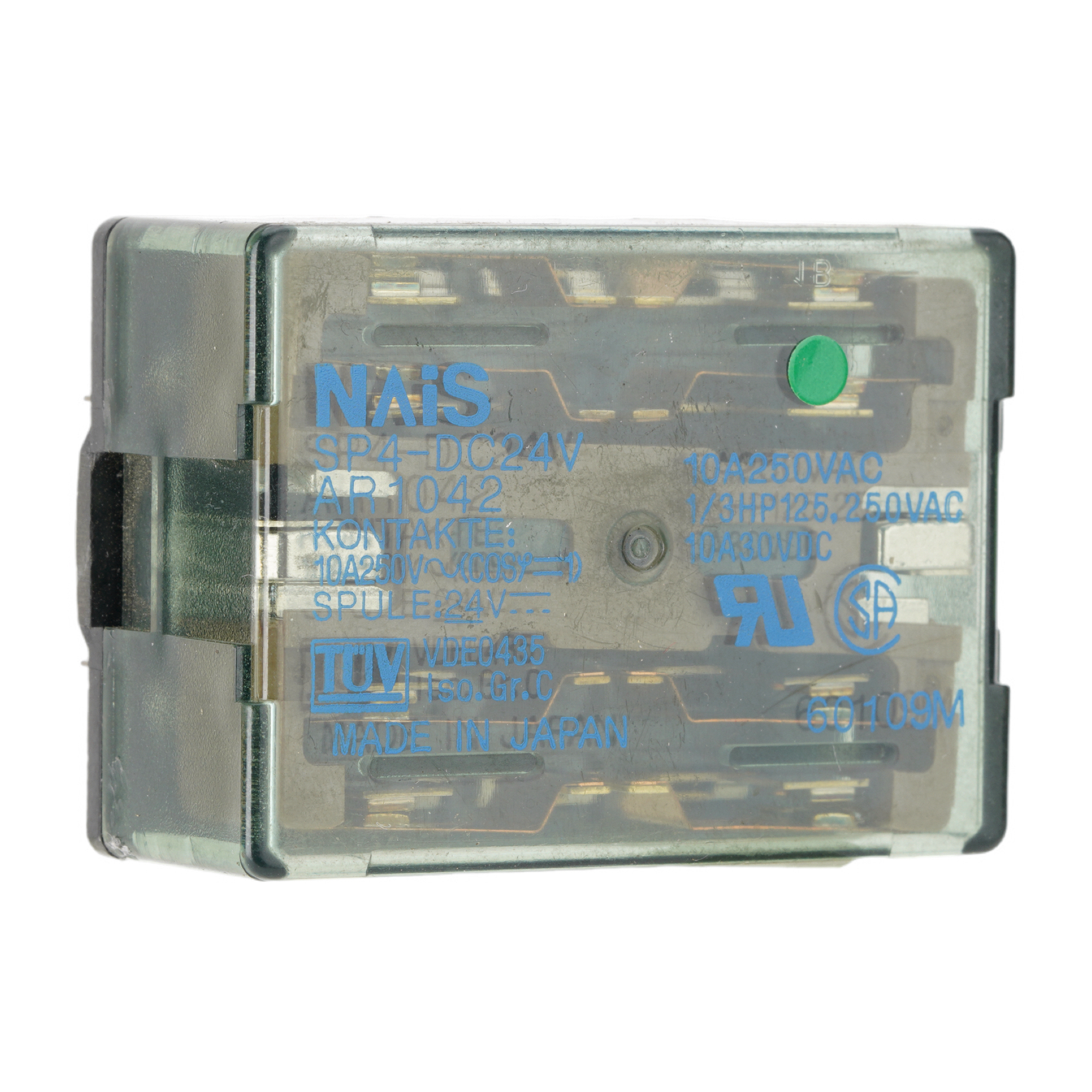 Panasonic SP4-DC24V-u General Purpose Relay 4PDT (4 Form C) 10A 24VDC Coil Socketable 14Pins