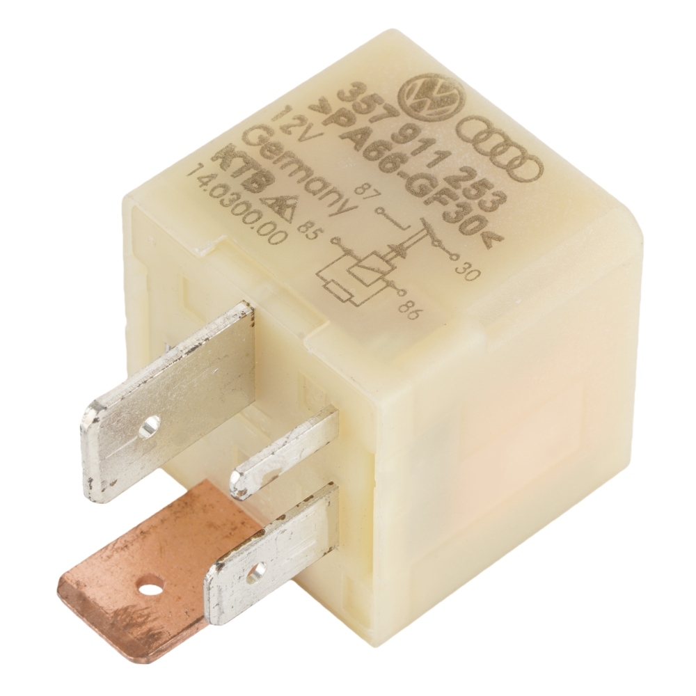 Genuine VW Audi 357911253 12VDC Power Control Relay 4Pins