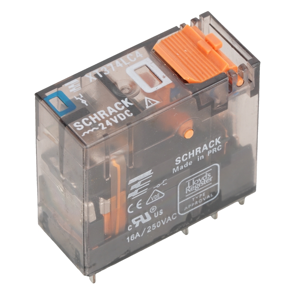 TE Connectivity XT374LC4 16A 250VAC General Purpose Relay SPDT 24VDC Coil Socketable