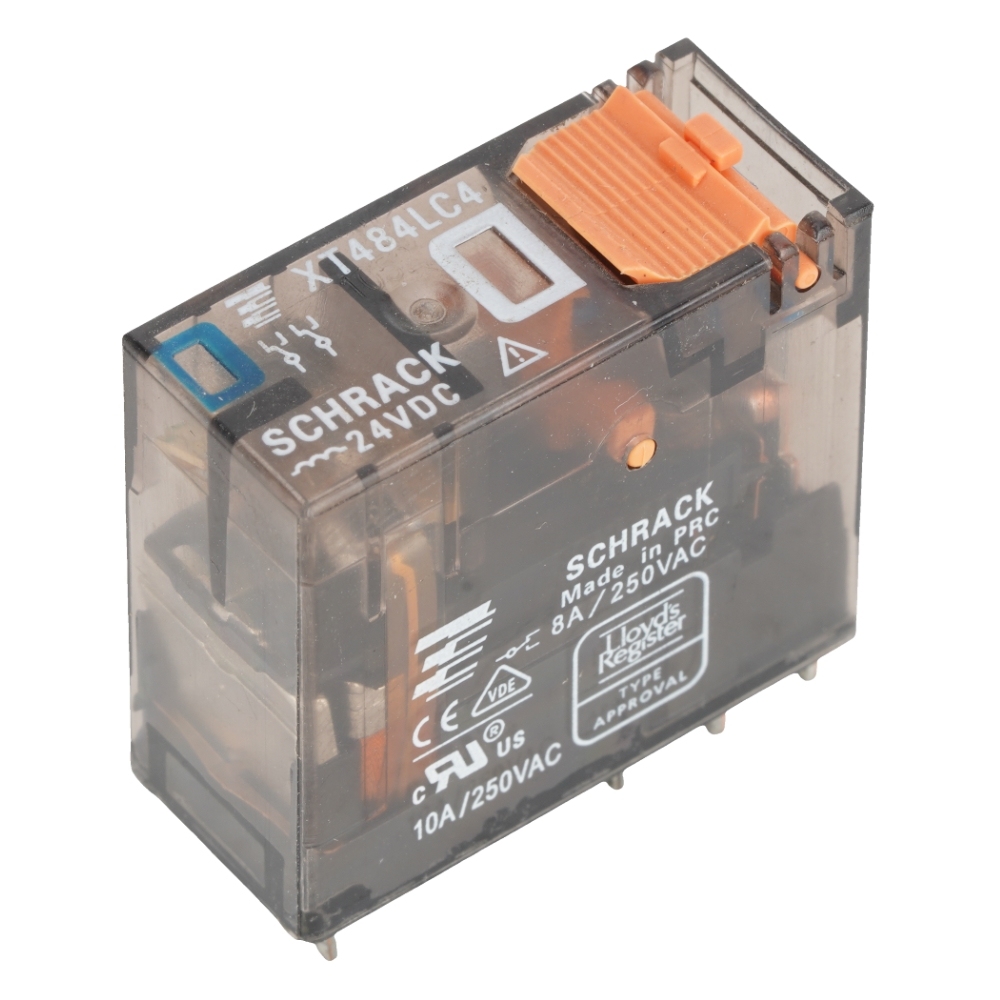 TE Connectivity XT484LC4 10A 250VAC General Purpose Relay DPDT 24VDC Coil Socketable