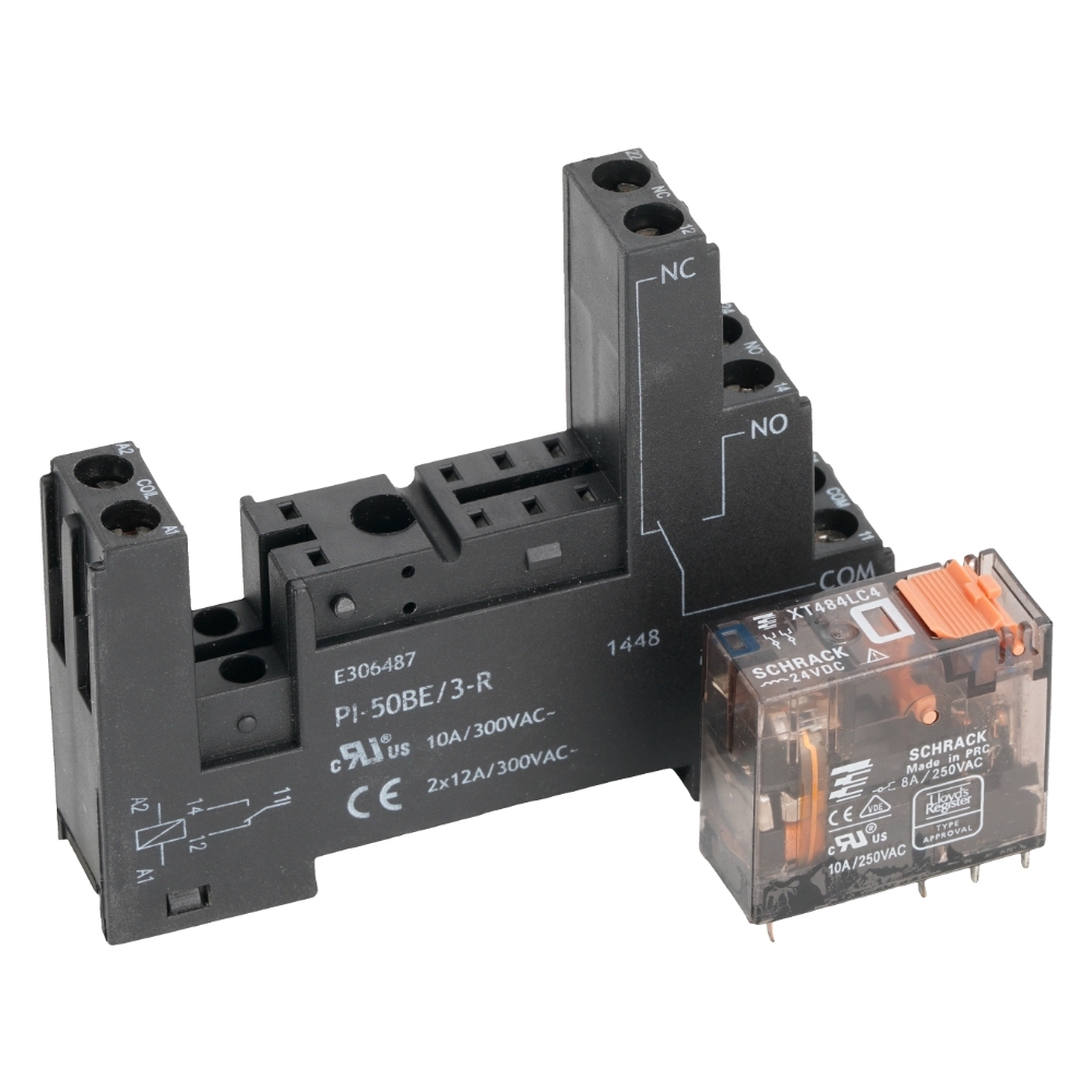 Schrack XT484LC4 General Purpose Relay +PI-50BE-3-R Relay Socket