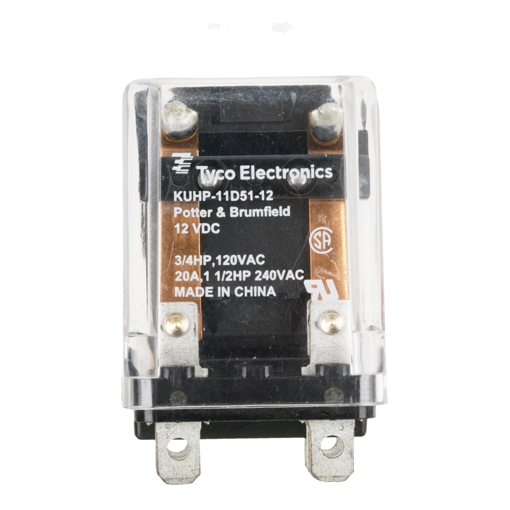 Tyco Electronics KUHP-11D51-12 General Purpose Relay DPDT 12VDC Coil Chassis Mount 8Pins