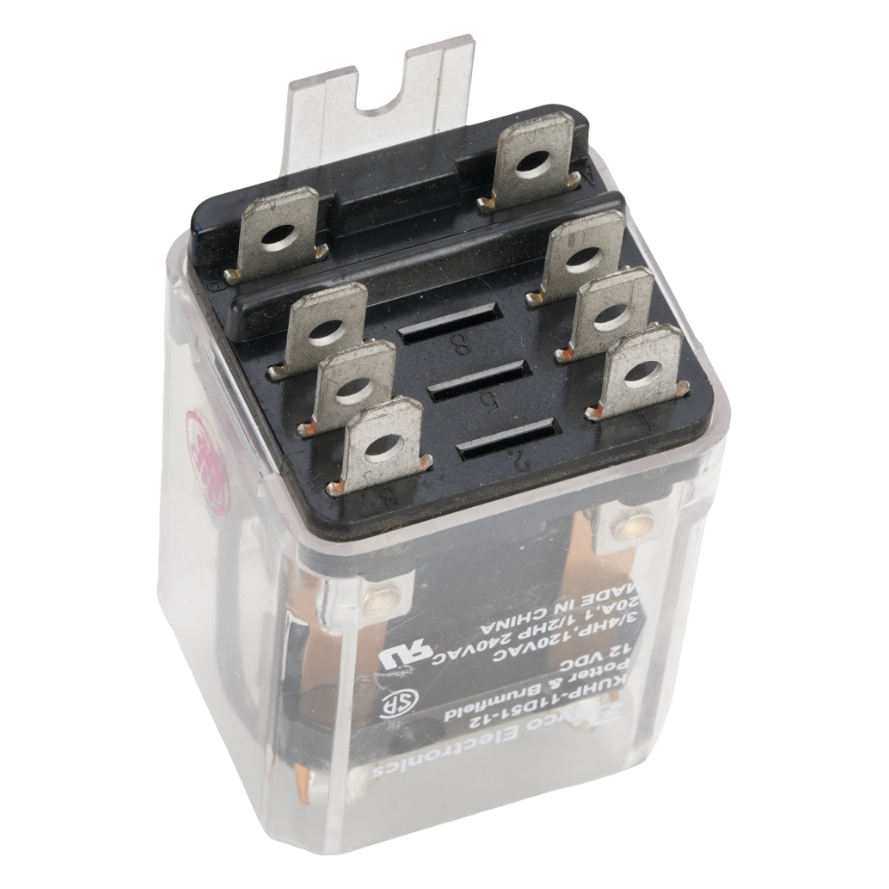 Tyco Electronics KUHP-11D51-12 General Purpose Relay DPDT 12VDC Coil Chassis Mount 8Pins
