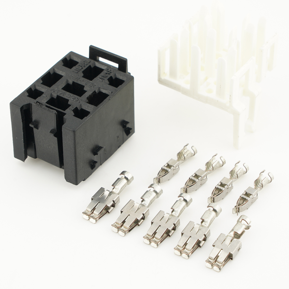Genuine BMW 1389111  Relay Carrier Holder Socket 9Pins Electrical Connector