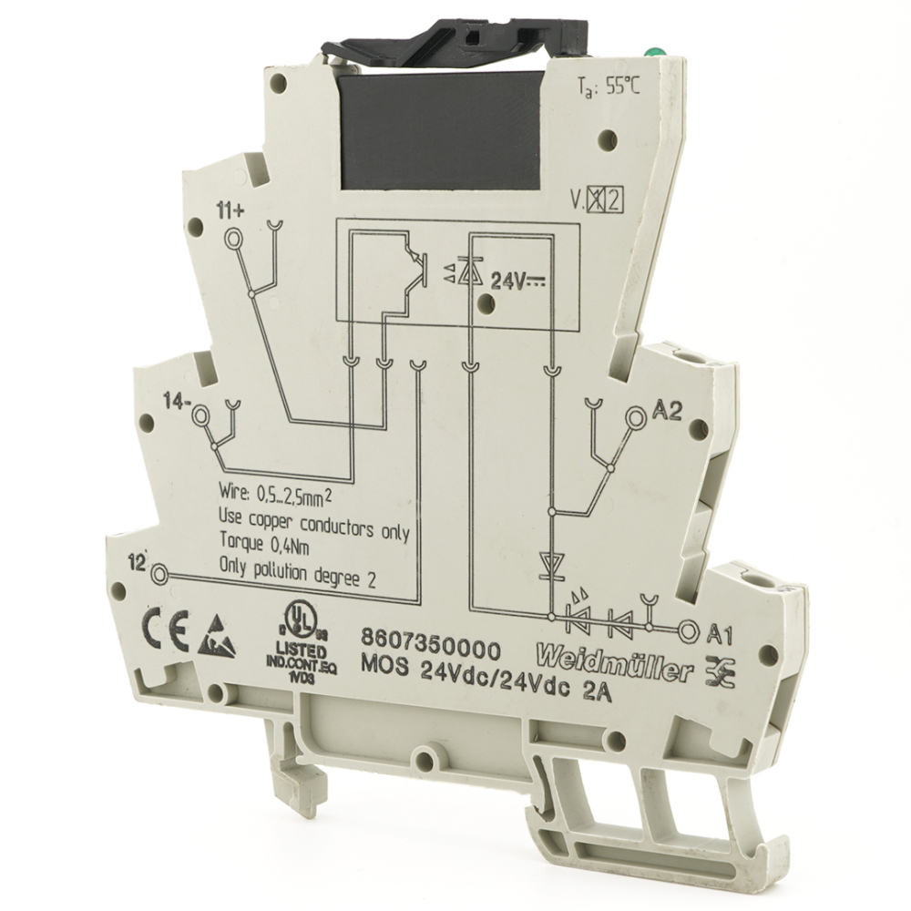 Weidmüller V23109-S2421-D020 with 8607350000 MOS 24Vdc/24Vdc Solid State Relay 1Set