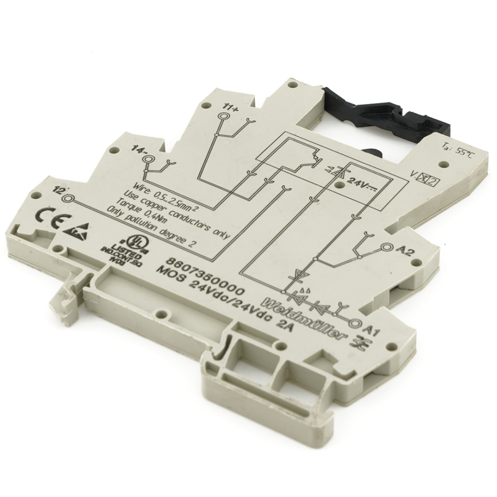 Weidmüller 8607350000 MOS 24VDC/24VDC 2A Power Relay Socket