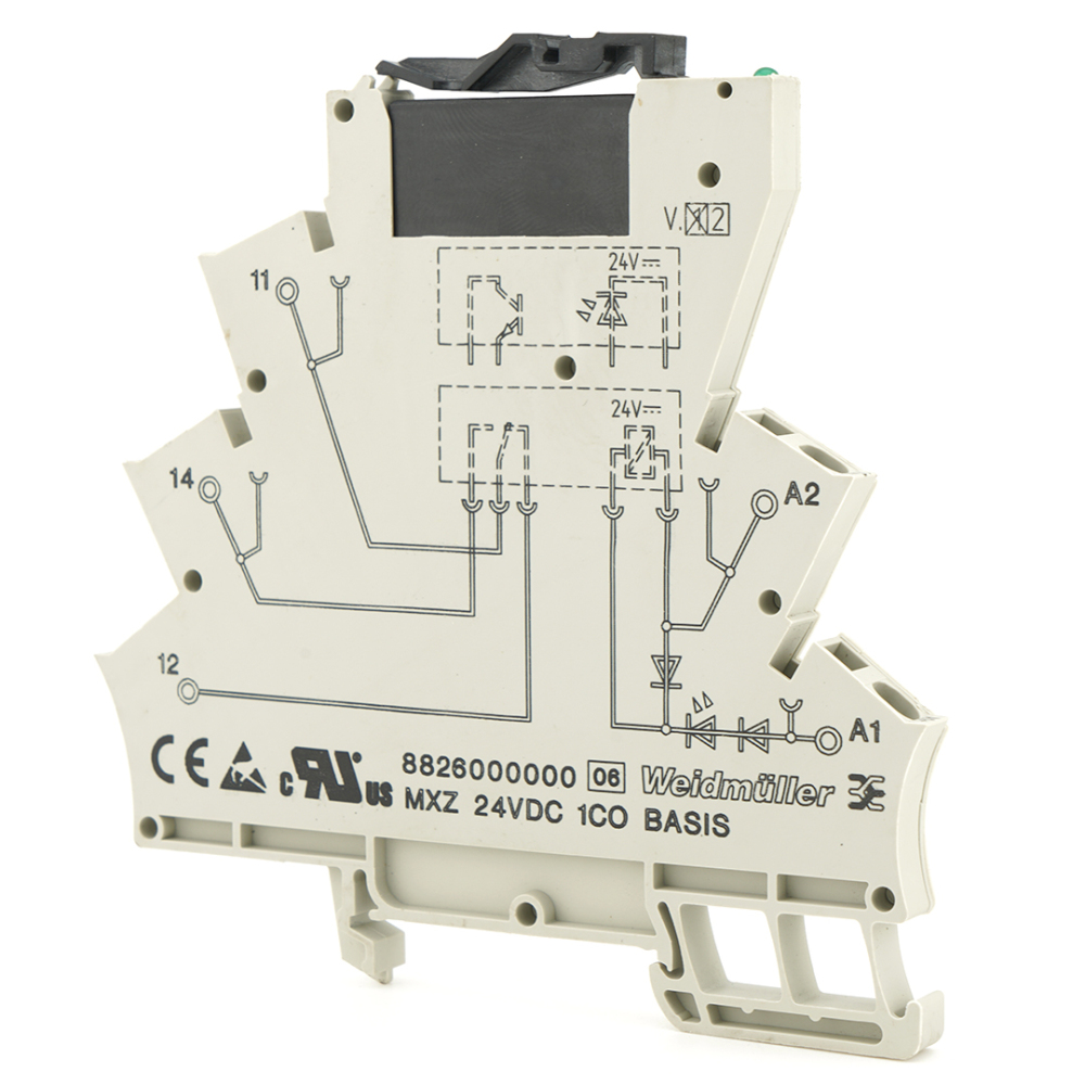 Weidmüller V23109-S2421-D001 with 8826000000 MXZ 24VDC 1CO Solid State Relay 1Set