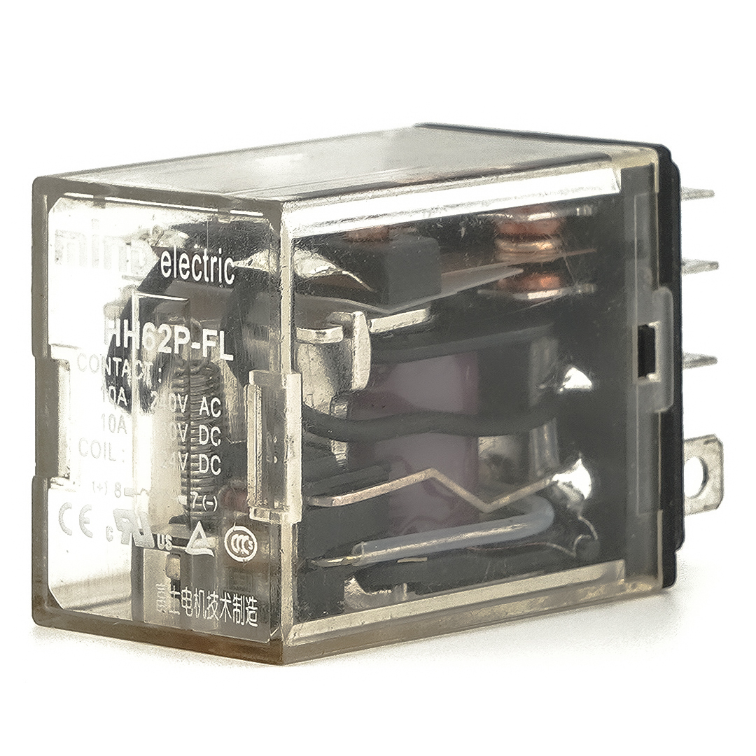 Mind Electric HH62P-FL Power Relay 24VDC 8Pins