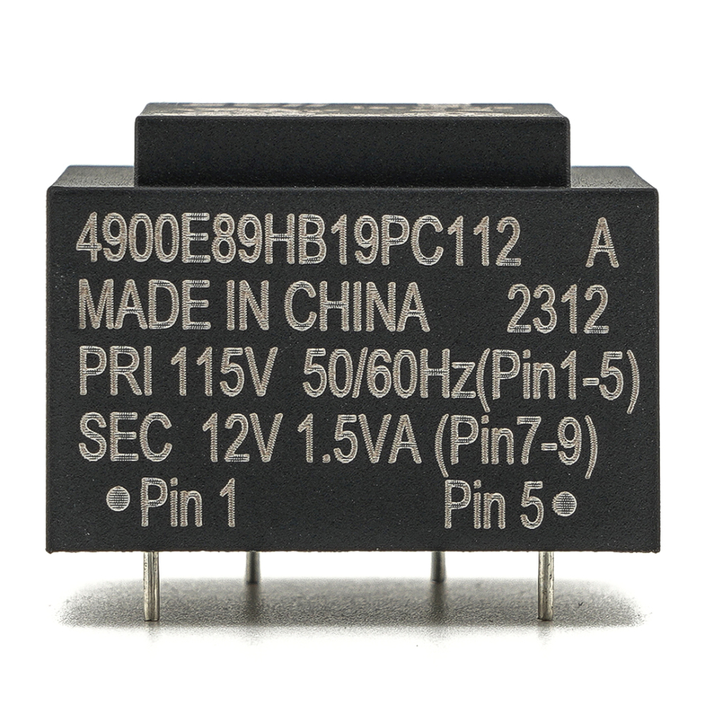 SCII 4900E89HB19PC112 A Transformer Relay PRI 115V SEC 12V 1.5VA