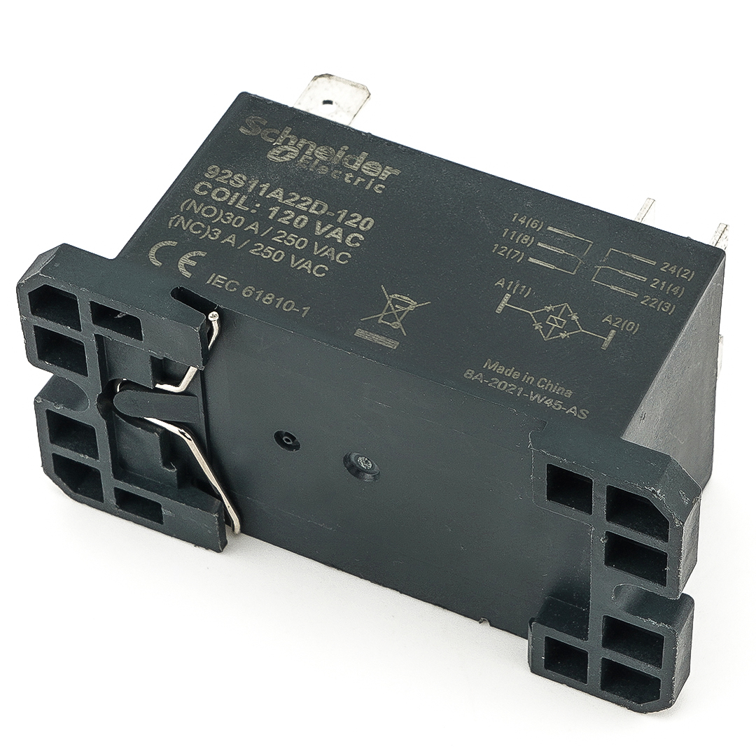 Schneider  92S11A22D-120 Power Relay DPDT 30A 120V 6Pins