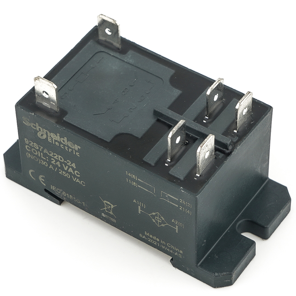 Schneider 92S7A22D-24 Power Relay 24VAC 30A 8pins