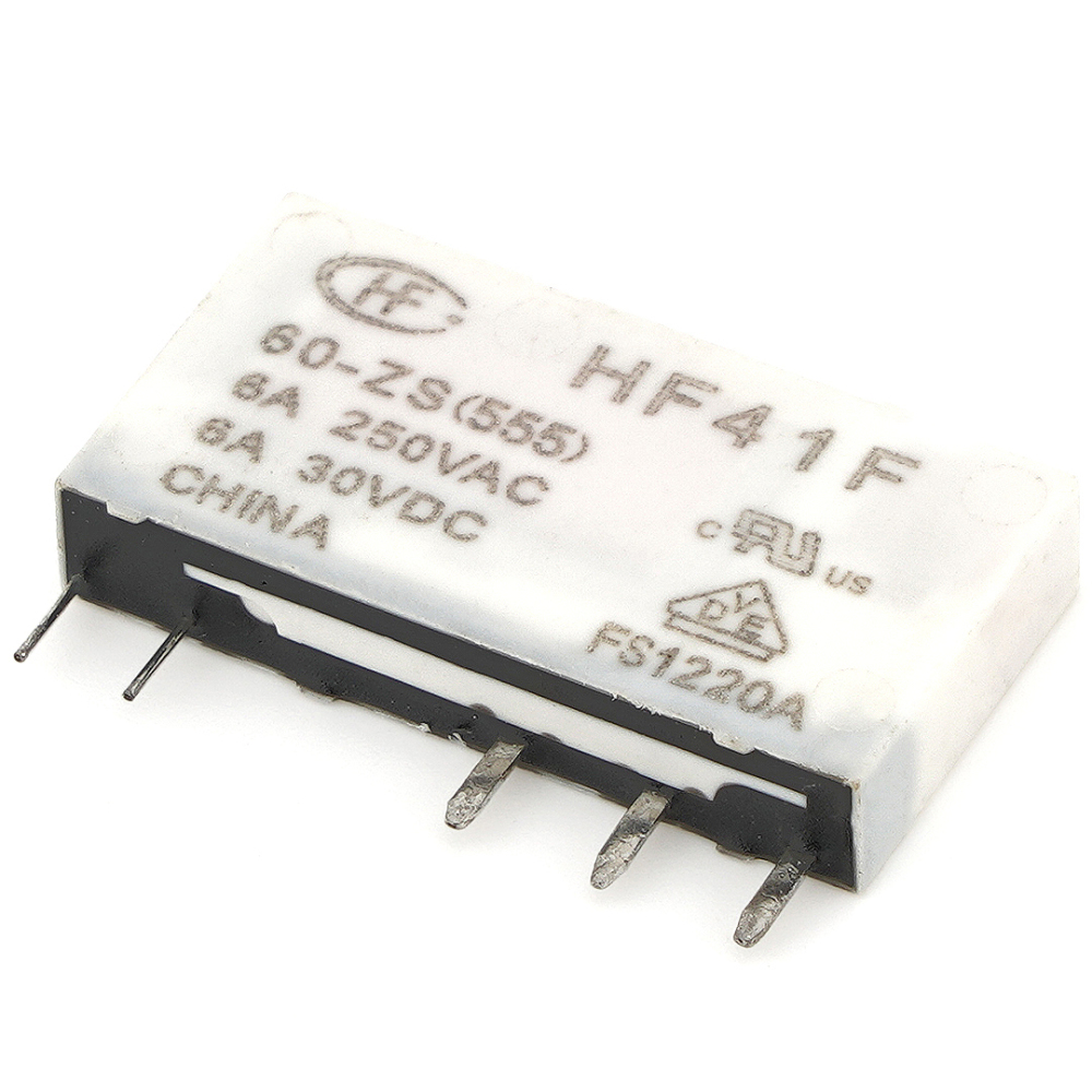 HONGFA  HF41F 60-ZS(555) Power Relay 6A 250VAC 30VDC 5Pins