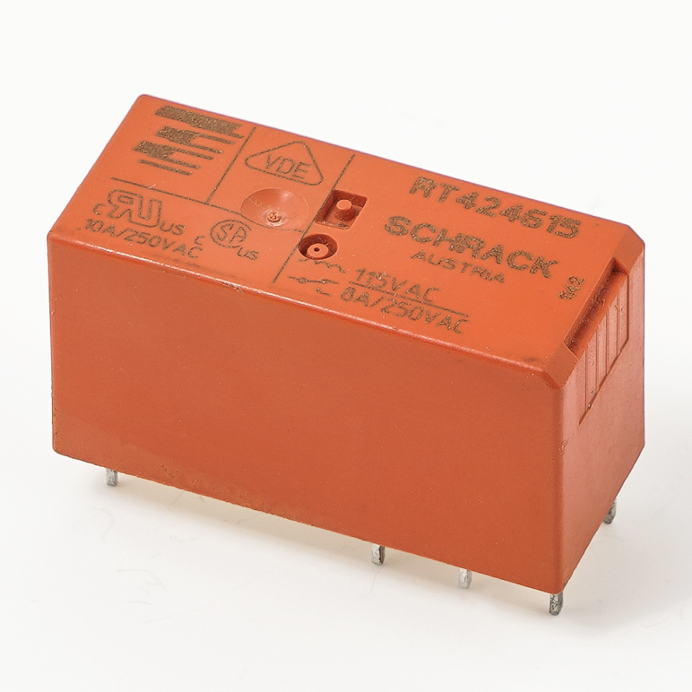 Schrack RT424615 Power Relay 115VAC Coil 8A 250VAC 8Pins