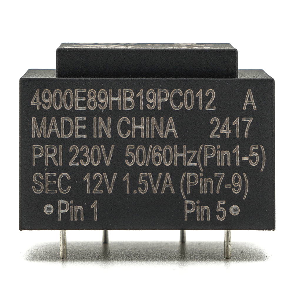 SCII 4900E89HB19PC012 A Transformer Relay PRI 230V SEC 12V 1.5VA